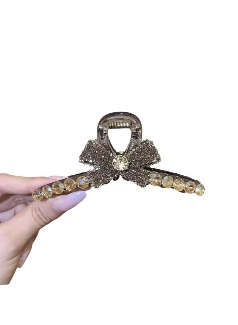 Goolsky Shiny pearl bow hairpin, Japanese and Korean girls large hairpin, fashionable elegant headdress - Image 2