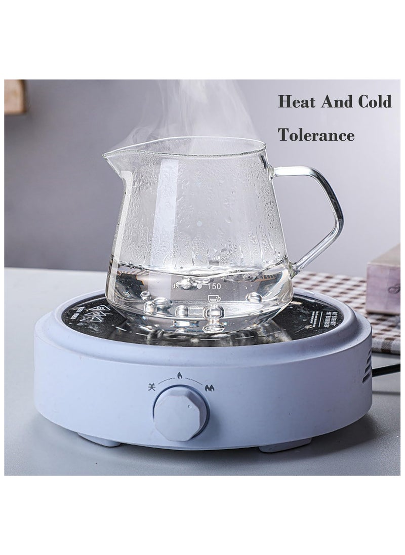 مجموعة ماكينة تحضير القهوة V60 Pour Over بسعة 600 مل مع إبريق قهوة زجاجي مع 40 قطعة من فلتر V60 الورقي، وعاء قهوة محمول مع فلتر تنقيط
