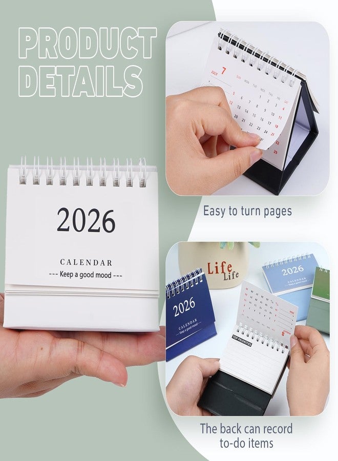 FACULX 8/16 for MINI Desk Calendar 2026, for MINI Desk Calendar 2025-2026 - Runs From July 2025 until December 2026, Small Desktop Calendar Thick Paper Twin-Wire Binding for Home Office School (16pcs) - Image 3