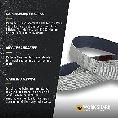 Work Sharp WSSAKO81119 Medium Grit Belt Kit for Ken Onion Edition - Image 3