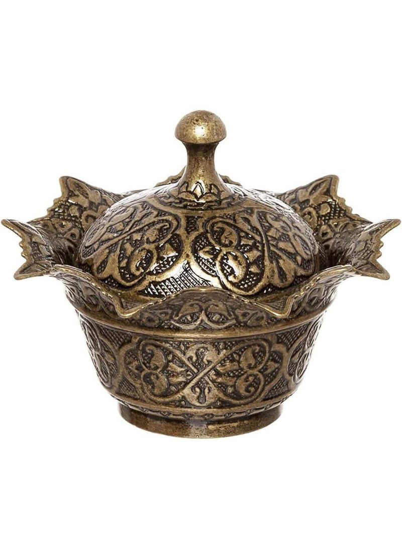 Chic Ottoman-Style Copper Sugar Pot with Lid – Magical Bronze Color, Stylish Design, Made in Turkey  - Image 1