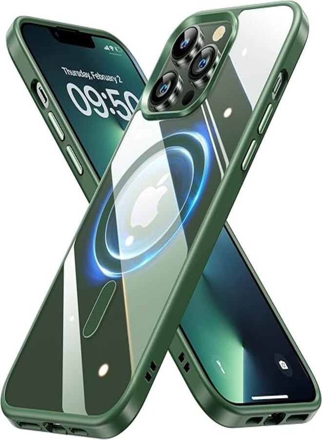Magsafe Case for iPhone 15 Pro Max Magsafe  Magnetic Wireless Charging Support, Shockproof Protection, Scratch-Resistant for iPhone 15 Pro Max - Green 