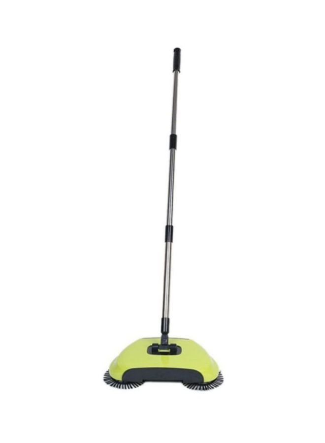 NIBEMINENT 360 Degree Rotating Brush Spin Hand Broom Green/Black/Silver 112x30x17cm - Image 2