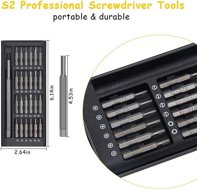 1Goal 1Goal 24 in 1 Precision Screwdriver Set S2 Steel MultiPurpose Magnetic Bits with Smart Case  - Image 2