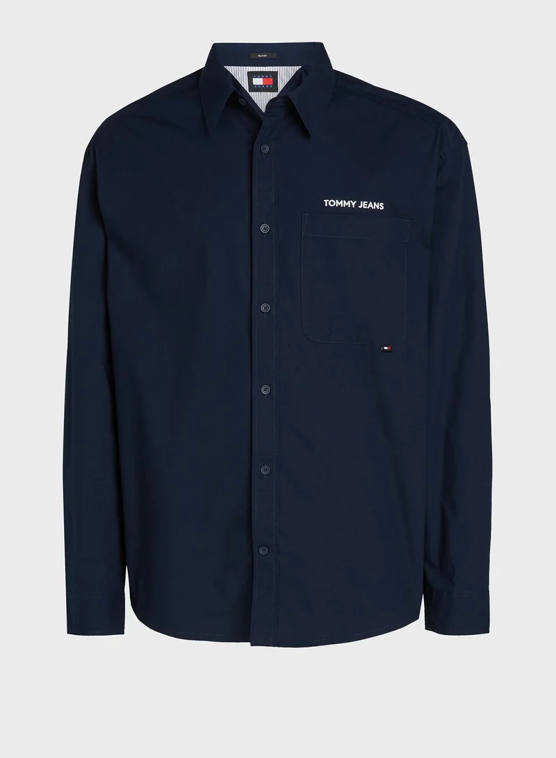 TOMMY JEANS Logo Regular Fit Shirt