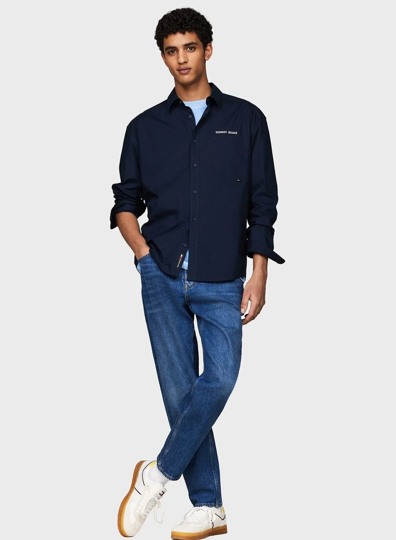 TOMMY JEANS Logo Regular Fit Shirt