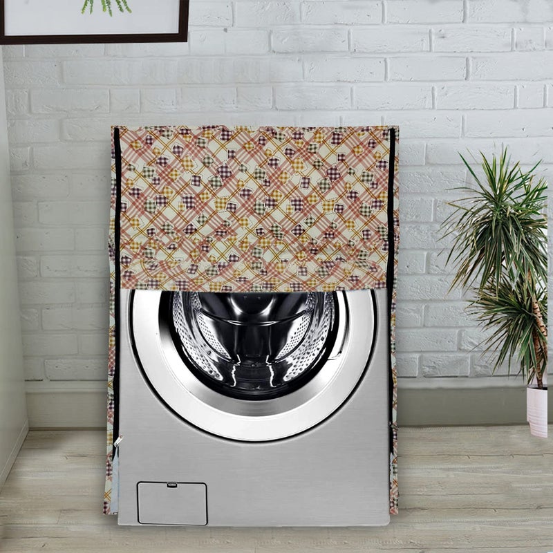 KANUSHI Industries MicrowaveOven Top Cover with 4 Utility Pockets 1 Pc Front Load Automatic Washing Machine CoverColor MulticolorMicroWASMACFRONTNWNEW07 - Image 3