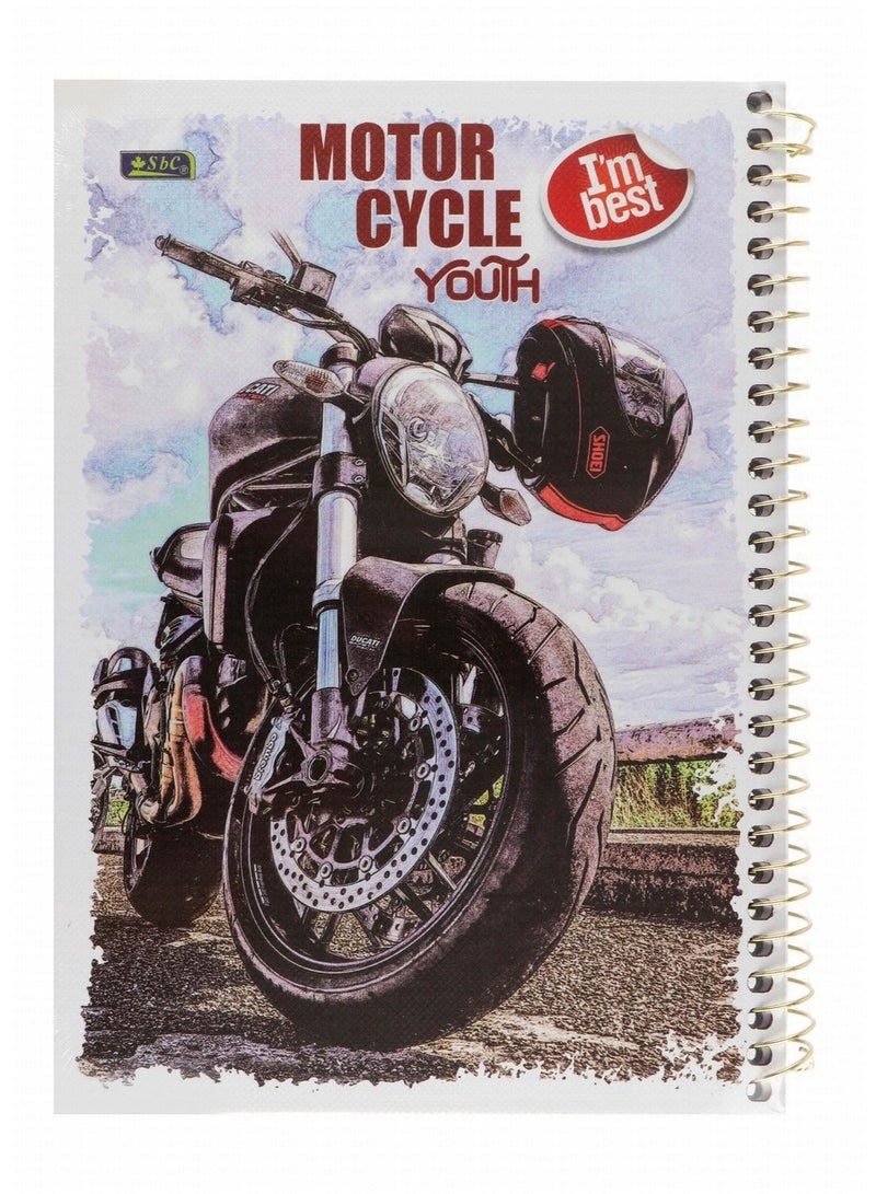 SBC 1-Piece B5 Size Single Line Notebook 100 Sheets Assorted Designs - Image 2