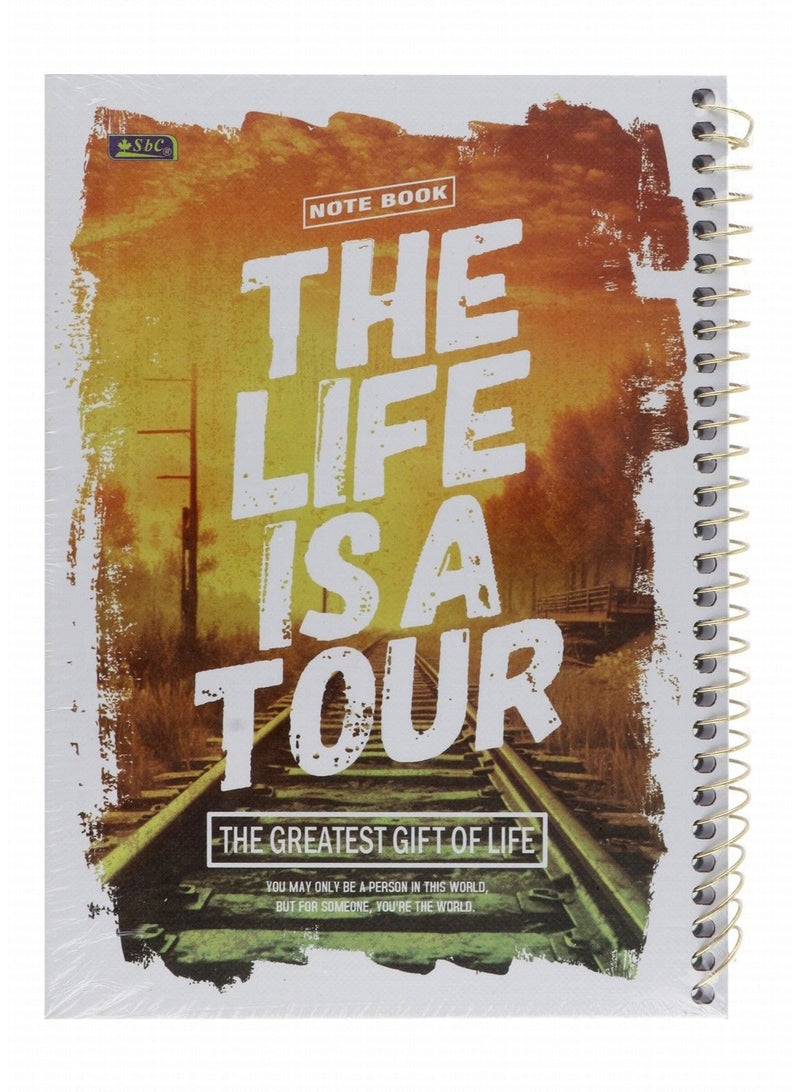 SBC 1-Piece B5 Size Single Line Notebook 100 Sheets Assorted Designs - Image 4