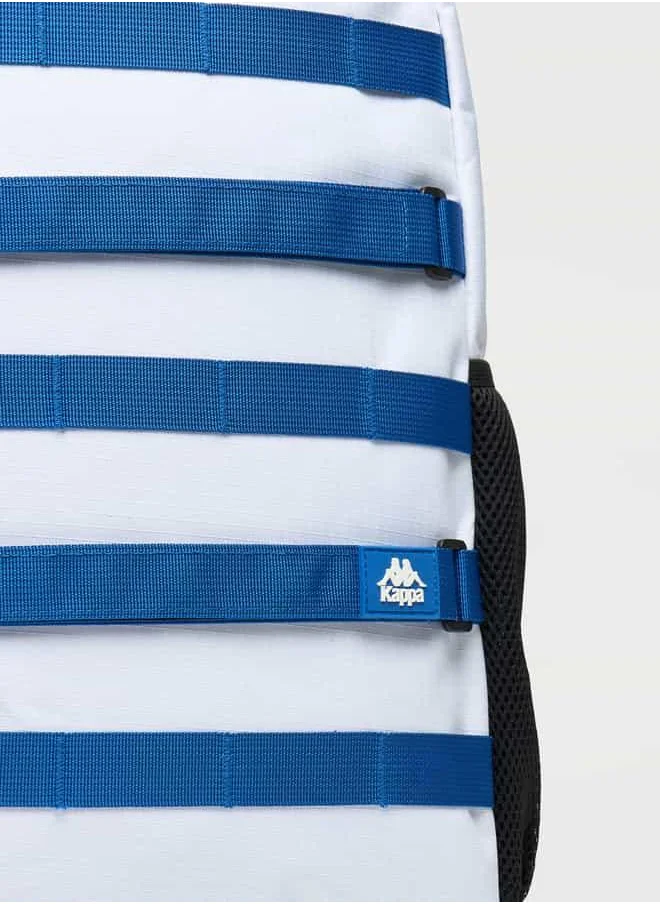 Kappa Kappa Stripe Applique Backpack with Adjustable Straps and Zip Closure