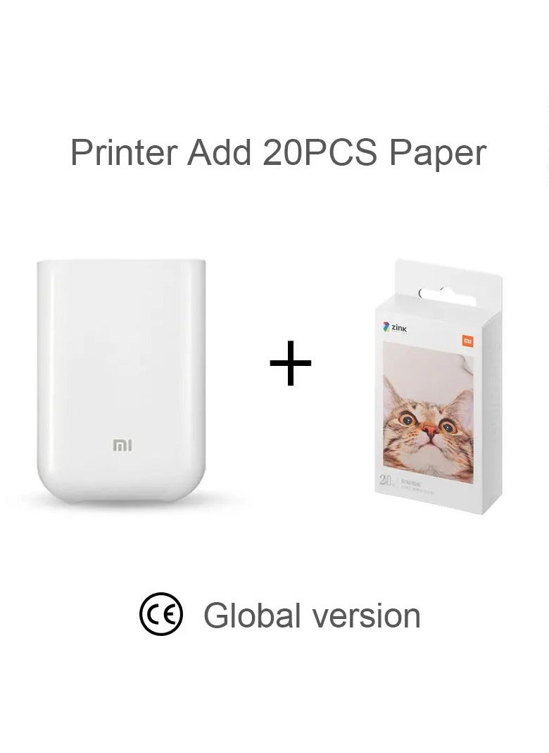 Zink Global Version Original Xiaomi Mini Photo Printer ZINK Inkless Technology Multifuncion AR Video Printing Bluetooth 5.0 Portable  - Image 1