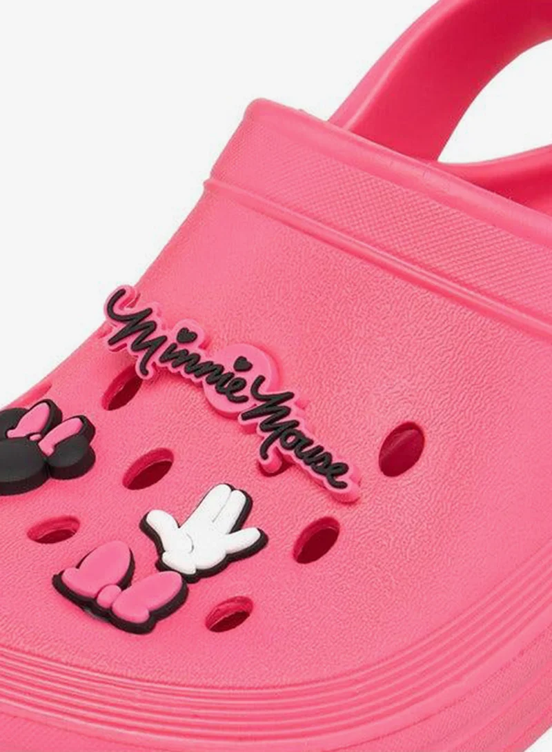 Disney PINK Girls Minnie Mouse Accent Slip-On Clogs for Women | Best Price UAE