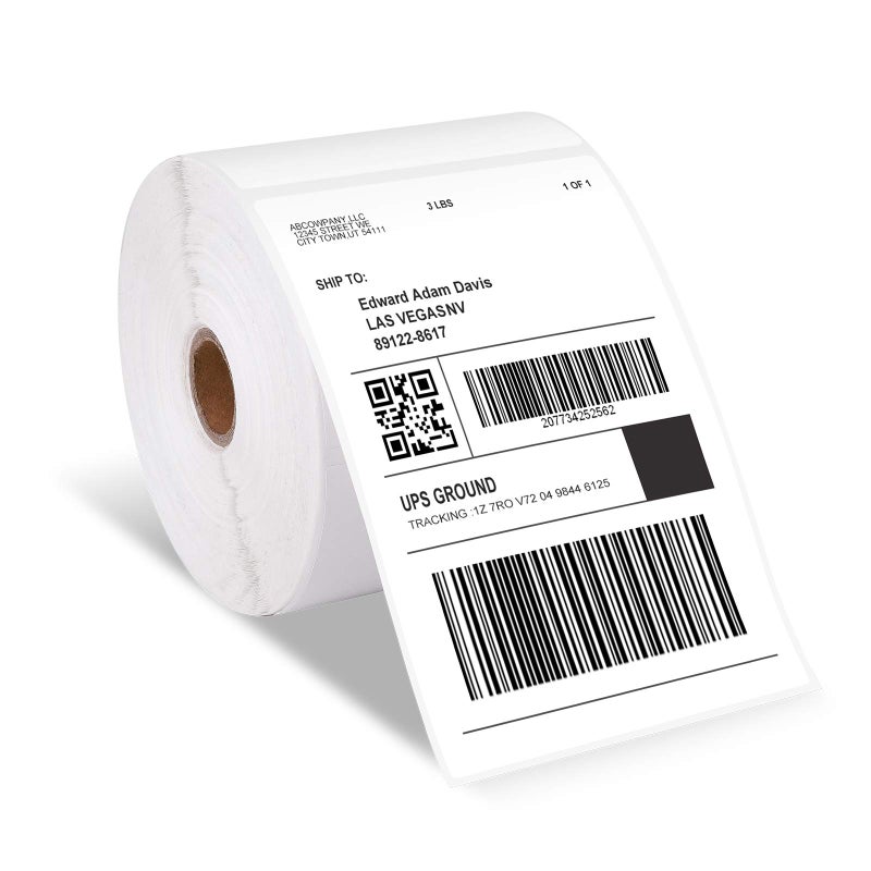 phomemo Thermal Labels 4x6 Shipping Printer Label Paper for Shipping Packages, Sticker Paper Direct Thermal Printer Labels 4 x6 Compatible with Rollo, MUNBYN, Phomemo and Most Thermal Printer, 250-Pack - Image 1