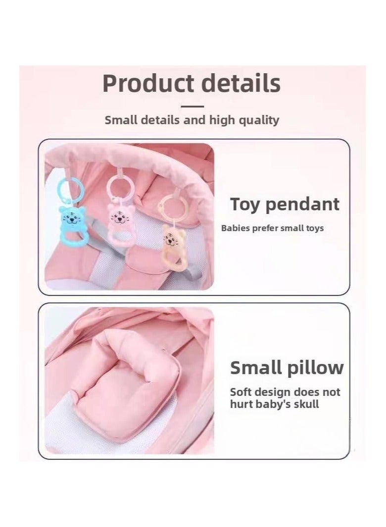 ORiTi كرسي هزاز للأطفال 0-3 شهور - كرسي هزاز يمكن دفعه، كرسي مائل، كرسي مهدئ، أداة مهدئة للأطفال - أخضر - Image 2