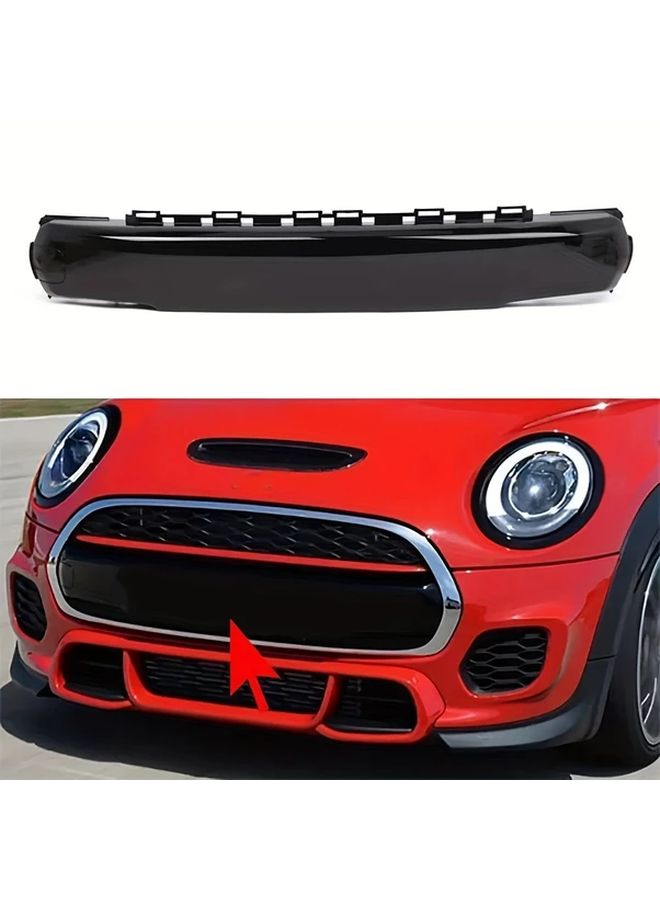 Front Bumper Trim License Plate Panel For F55 F56 Cooper Models 2014-2018 Bright Black Finish - Image 1