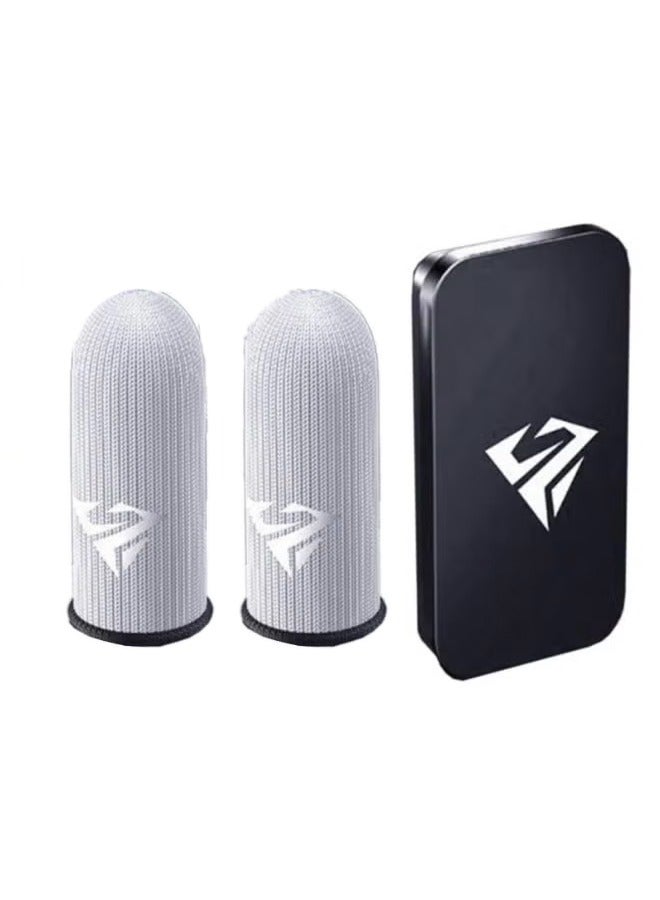 2 pcs Gaming Finger Gloves Paired With A Metal Storage Box  - Image 1