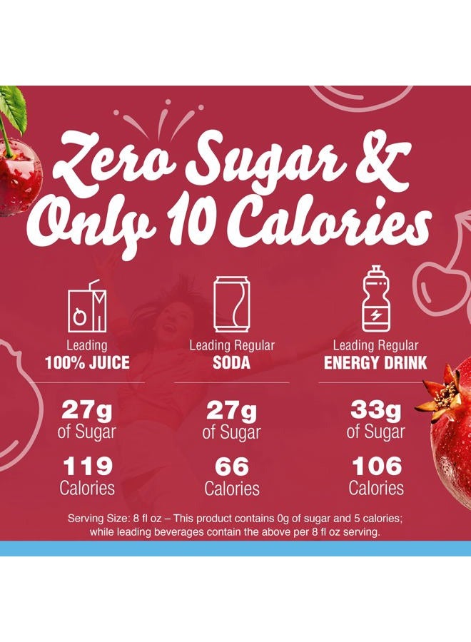 Crystal Light On The Go Immunity, Cherry Pomegranate Drink Mix (10-Quart), 2.2 Ounce Packages (Pack of 12) - Image 4