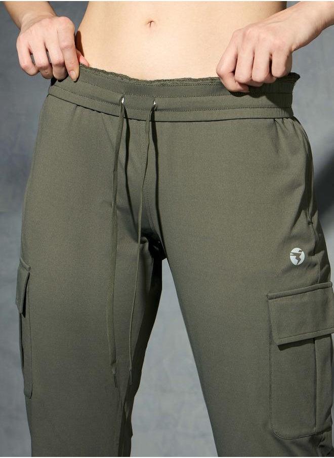 Technosport - Logo Print 4-Way Stretch Joggers by Styli - Image 1