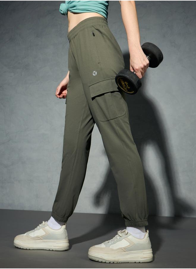 Technosport - Logo Print 4-Way Stretch Joggers by Styli - Image 1