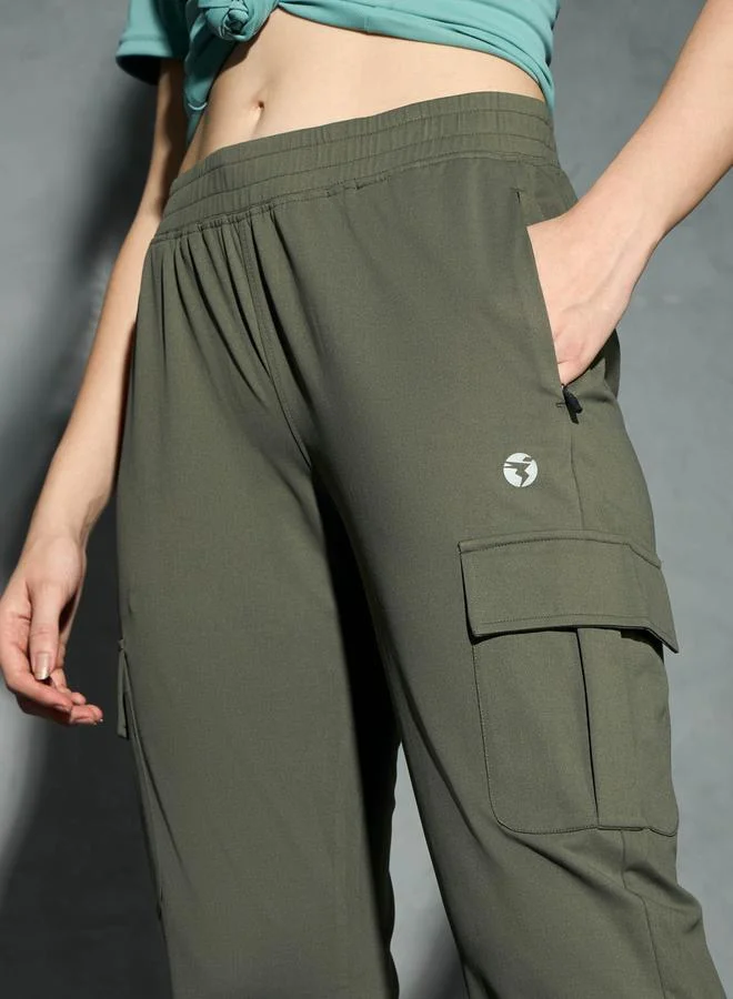 Technosport Technosport Logo Print 4-Way Stretch Joggers