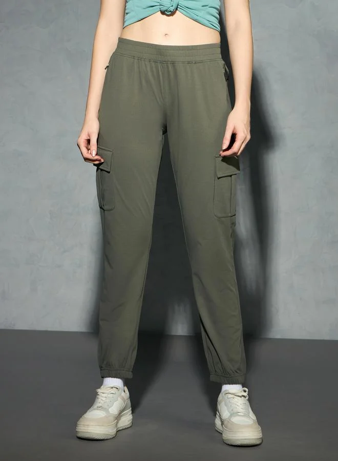 Technosport Technosport Logo Print 4-Way Stretch Joggers
