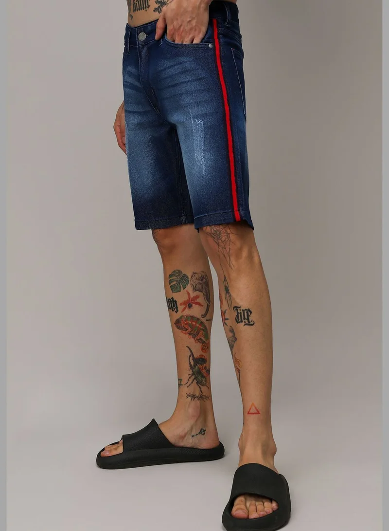 Campus Sutra Striped Short