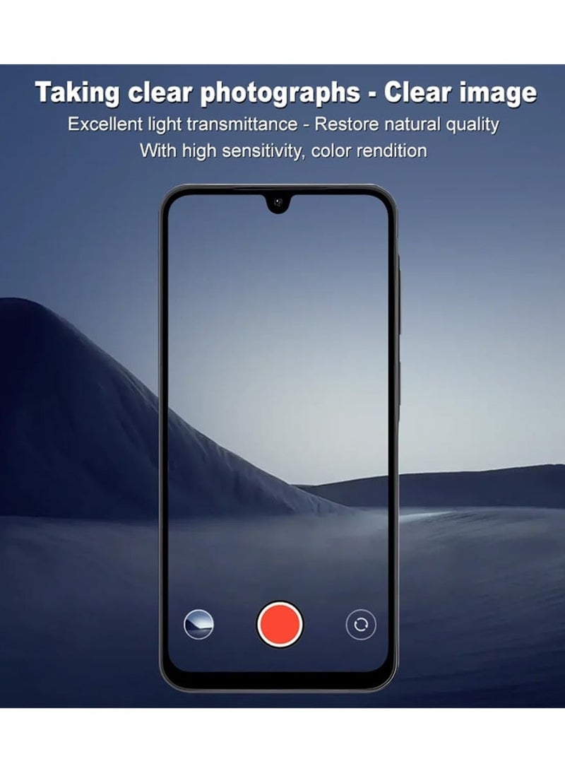 Wtech Samsung Galaxy A57 5G 2026 HD Back Camera Lens Protector Tempered Glass (MLHCCR) - Clear/Black - Image 3