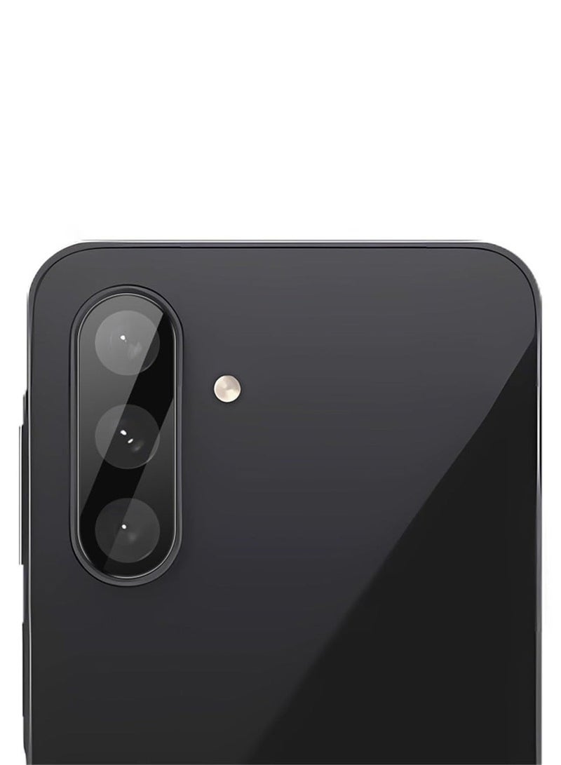 Wtech Samsung Galaxy A57 5G 2026 HD Back Camera Lens Protector Tempered Glass (MLHCCR) - Clear/Black - Image 2