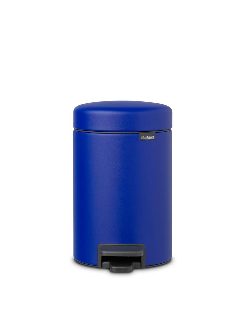 brabantia Brabantia Pedal Bins NewIcon Pedal Bin 3 litre Plastic Bucket Mineral Powerful Blue  - Image 1