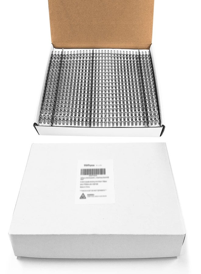 TOTiyea 50 Pack Double Loop Wire Binding Spines, 3/4 Inch Diameter, 2:1 Pitch,21-Loop, Black, 180 Sheets Capacity, Letter Size - Image 5