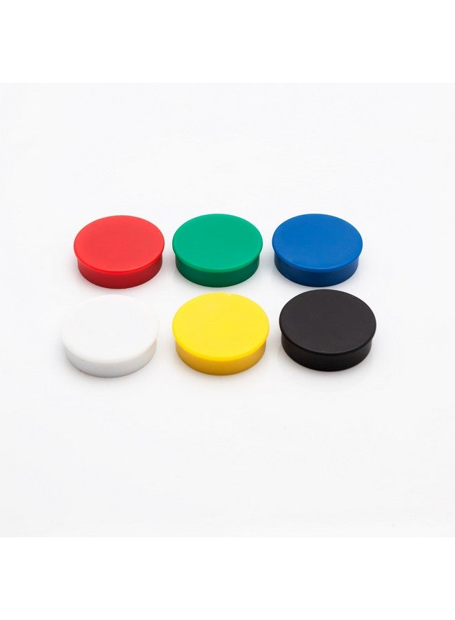 Bullseye Office Bullseye Office 24 Round Red Fridge Magnets, Button Shaped, Small Colorful Magnetic Discs for Kitchen, Cabinet or Classroom, Perfect Whiteboard Supplies for Teachers (Red)  - Image 2