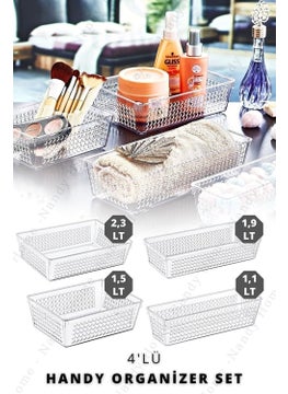 Boz House Set of 4 Handy Refrigerator & Cabinet and Drawer Organizer  - Image 1