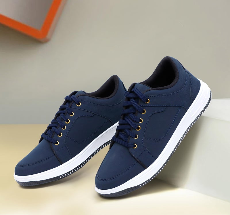 Pisces Blue Synthetic Sneakers for Men - 6 UK - Image 3