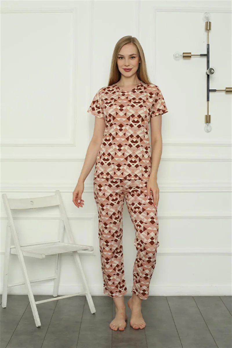 اكبينيز Women's Combed Cotton Pajama Set 4153