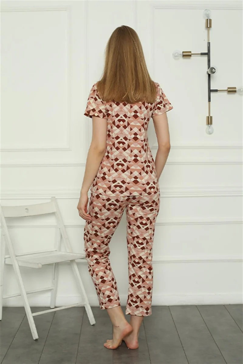 اكبينيز Women's Combed Cotton Pajama Set 4153