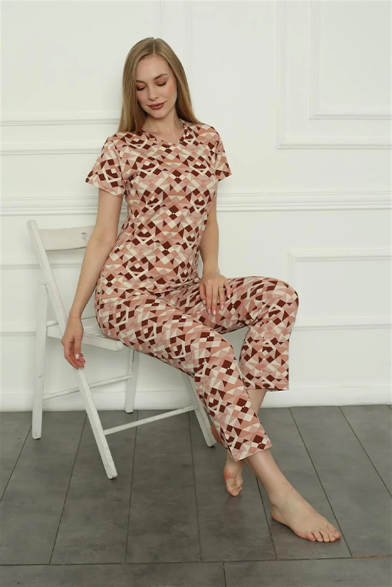 اكبينيز Women's Combed Cotton Pajama Set 4153