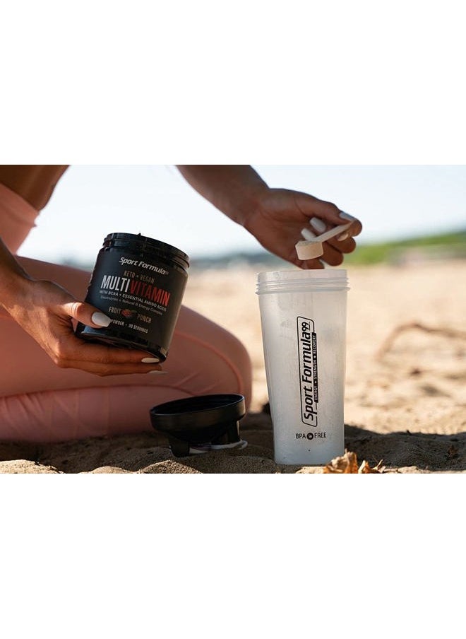 Sport Formula 99 - Multivitamin Powder - Drink Mix for Men Women BCAA Amino Acids Won't Upset Your Stomach - Keto Vegan Multivitamin Fruit Punch - Electrolytes Super B Complex Digestive Enzyme - Image 1
