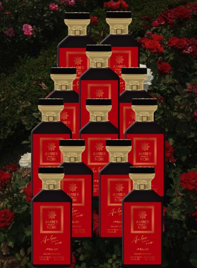 Faan 12 Pieces Amber Forever Noir Perfume 100ML - Image 1