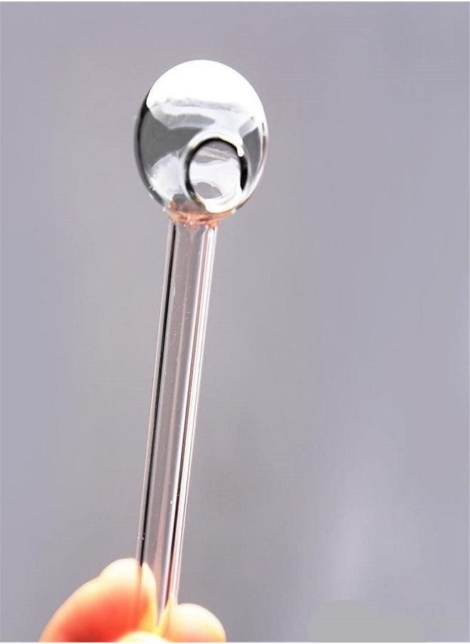 Transparent Glass Reusable Drinking Straw 2 Pieces