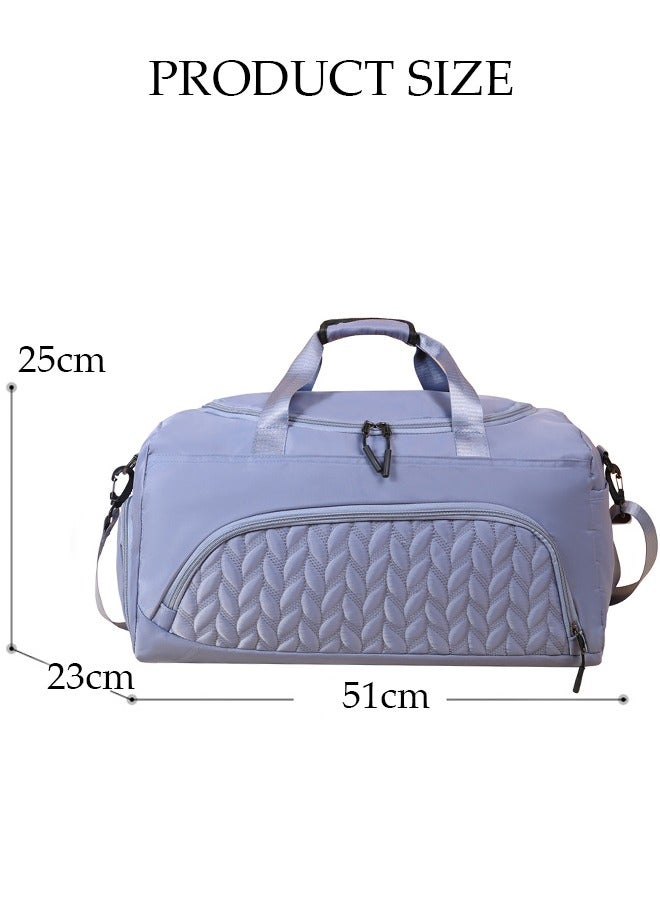 DUNISO Gym Bag For Womens Mens With Shoes Compartment And Wet Pocket Travel Duffel Bag For Women For Plane Sport Gym Tote Bags Swimming Yoga Waterproof Weekend Overnight Bag Carry On Bag Hospital Holdalls  - Image 4