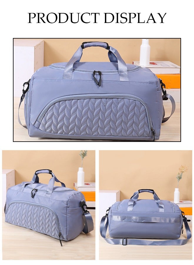 DUNISO Gym Bag For Womens Mens With Shoes Compartment And Wet Pocket Travel Duffel Bag For Women For Plane Sport Gym Tote Bags Swimming Yoga Waterproof Weekend Overnight Bag Carry On Bag Hospital Holdalls  - Image 3