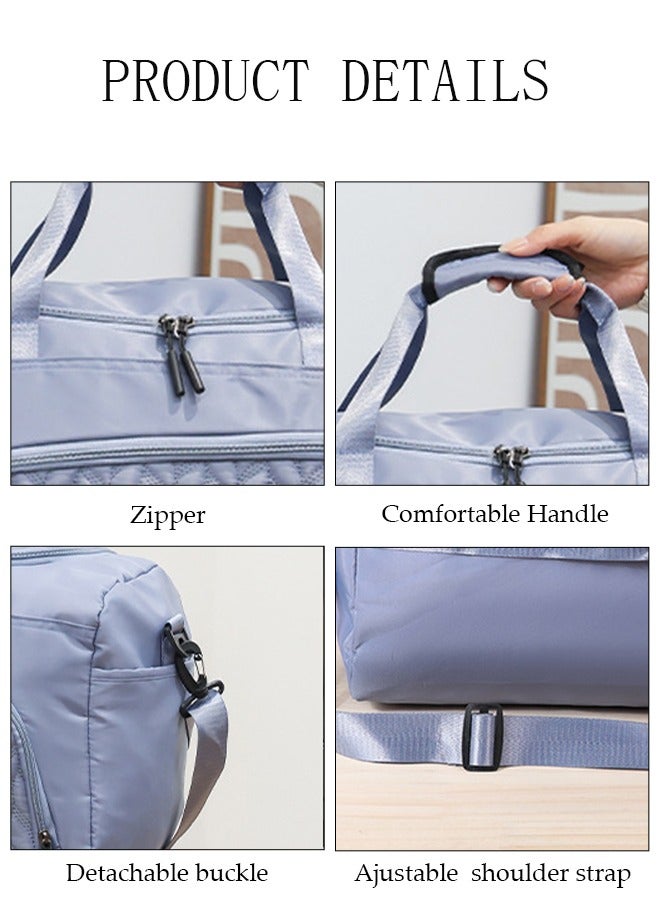 DUNISO Gym Bag For Womens Mens With Shoes Compartment And Wet Pocket Travel Duffel Bag For Women For Plane Sport Gym Tote Bags Swimming Yoga Waterproof Weekend Overnight Bag Carry On Bag Hospital Holdalls  - Image 2