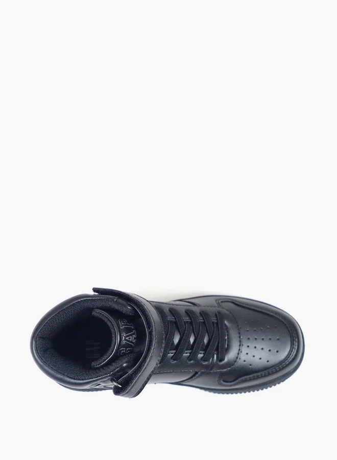 GAP Boys' BOSTON MID High Top Sneakers with Hook and Loop Closure - GPK5217140003