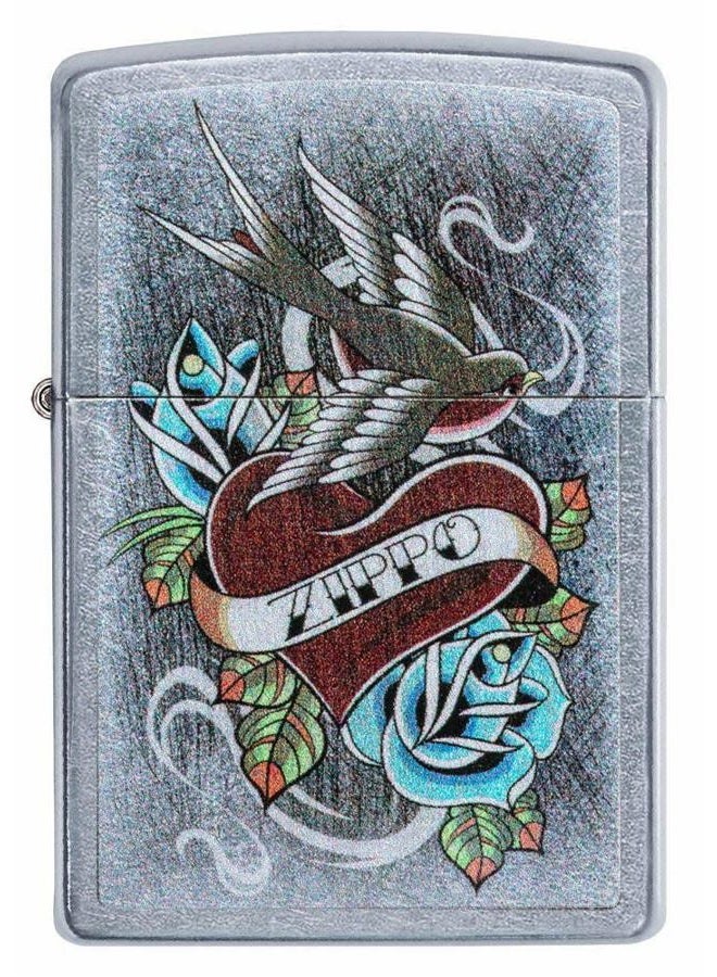 Zippo Lighters 29874 207 Vintage Tattoo Mechanical Lighter, Silver - Image 2