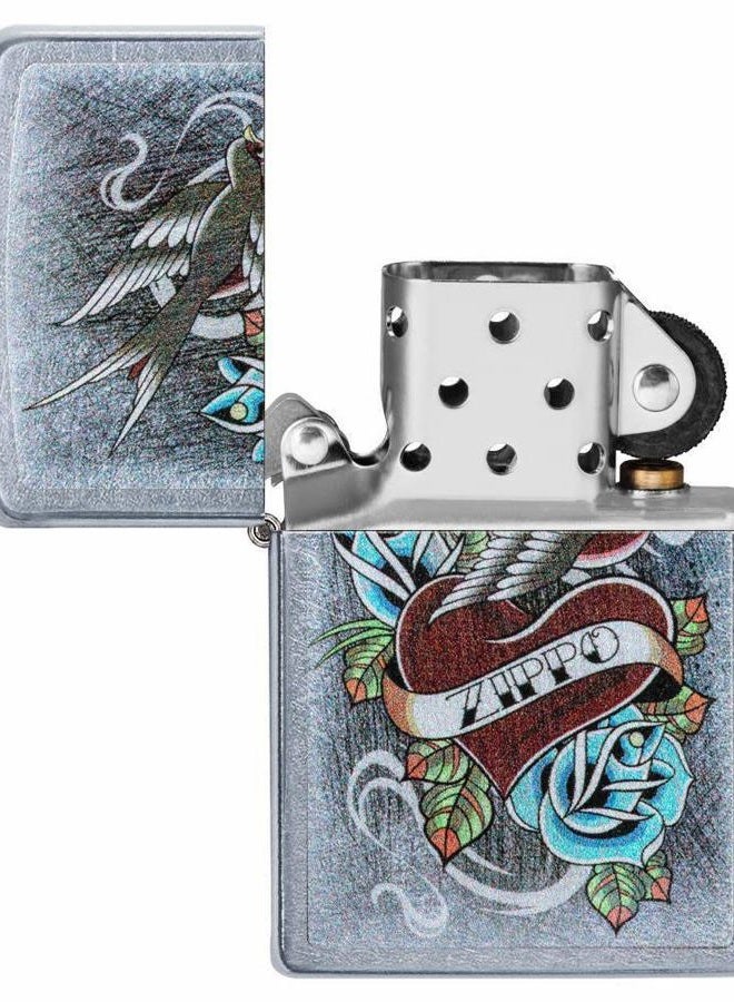 Zippo Lighters 29874 207 Vintage Tattoo Mechanical Lighter, Silver - Image 4