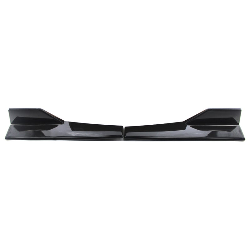 Car ABS Bumper Spoiler Rear Lip Side Skirt Extension Splitters Side Fender Fins - Image 2
