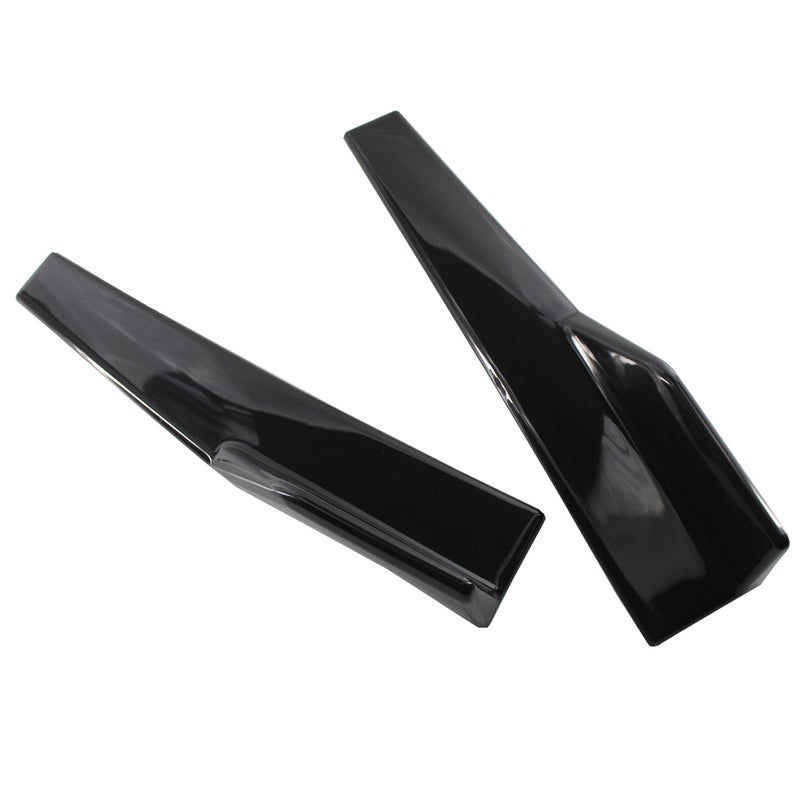 Car ABS Bumper Spoiler Rear Lip Side Skirt Extension Splitters Side Fender Fins - Image 1