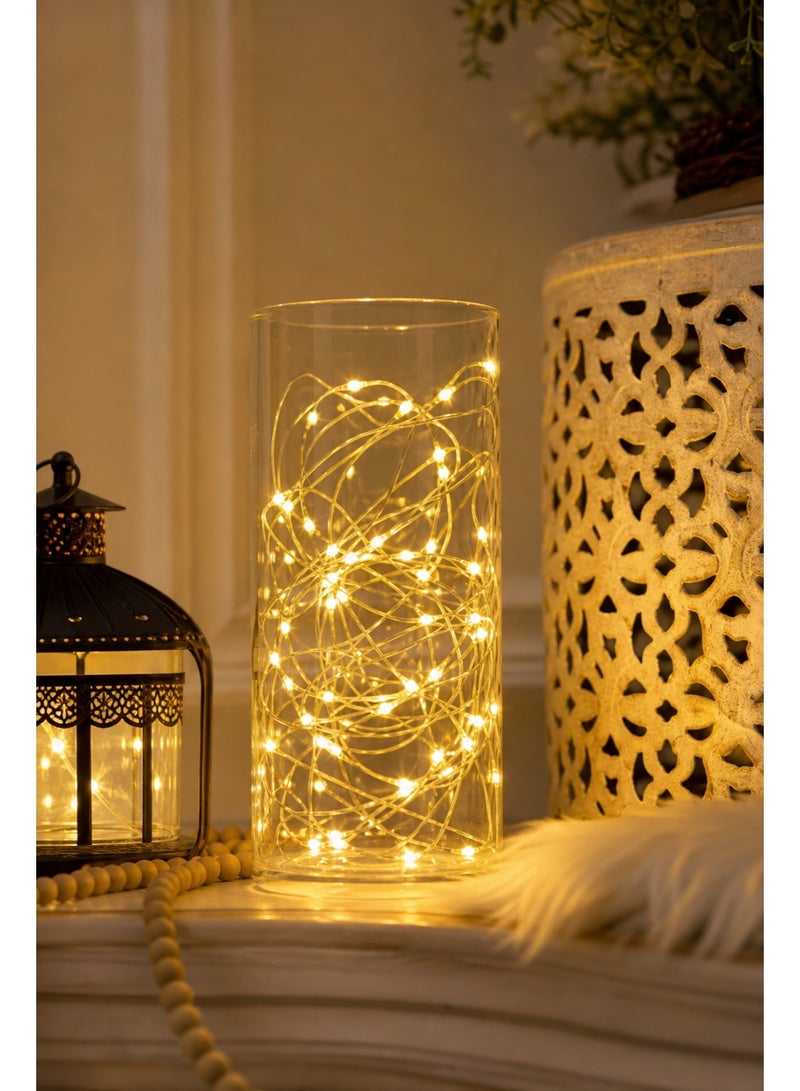 50 Fairy Lights Indoor, Bedroom Twinkle Lights, String Lights Indoor, PVC Waterproof Energy-Saving Eye-Caring Warm Soft Lamp for Ramadan & Festival, Living Room Courtyard, Young People, Mothers, Homestays, Hotels & Cafes, (50CM) - Image 2