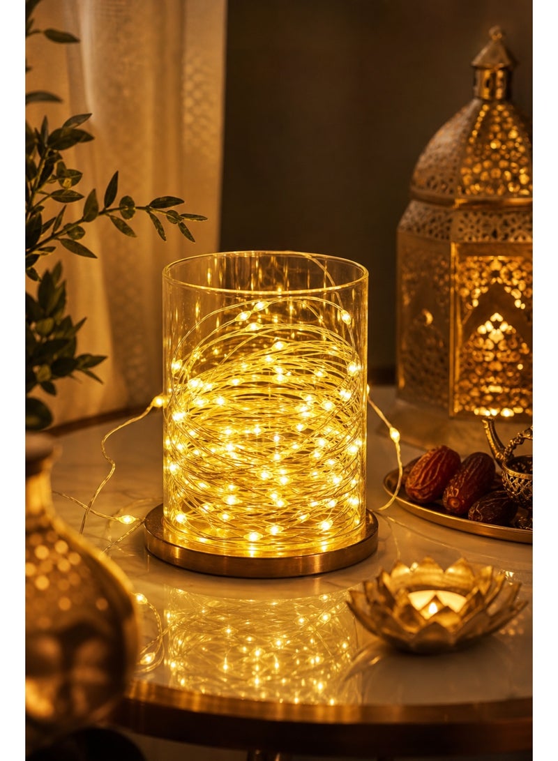 50 Fairy Lights Indoor, Bedroom Twinkle Lights, String Lights Indoor, PVC Waterproof Energy-Saving Eye-Caring Warm Soft Lamp for Ramadan & Festival, Living Room Courtyard, Young People, Mothers, Homestays, Hotels & Cafes, (50CM) - Image 3