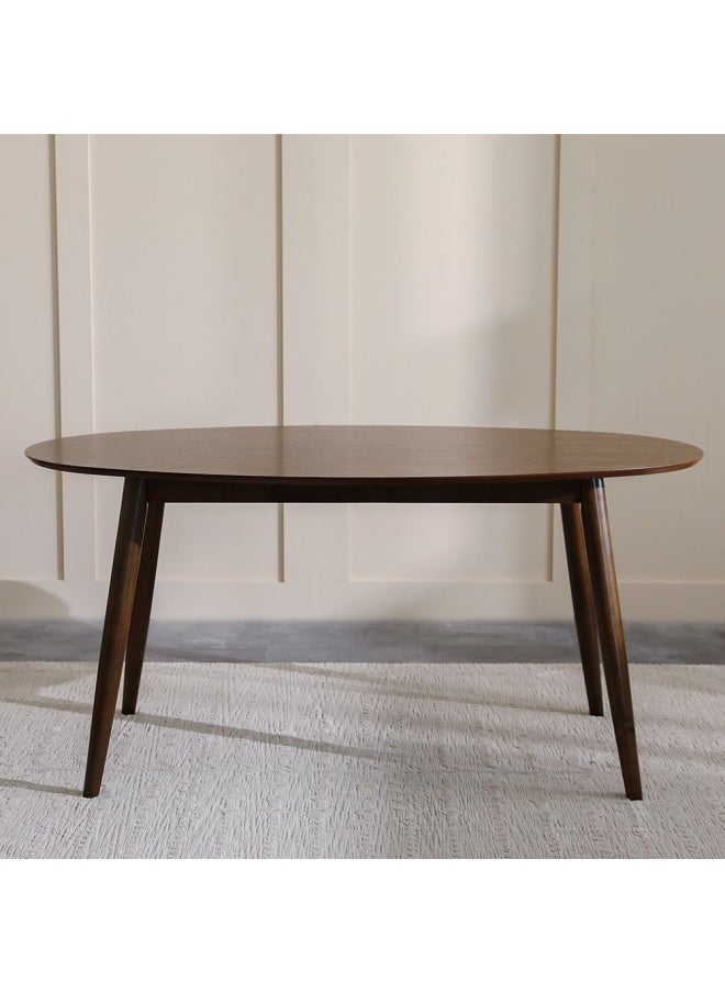 DANUBE HOME Acton 1+6 Solidwood Dining Set- Walnut Beige  - Image 5
